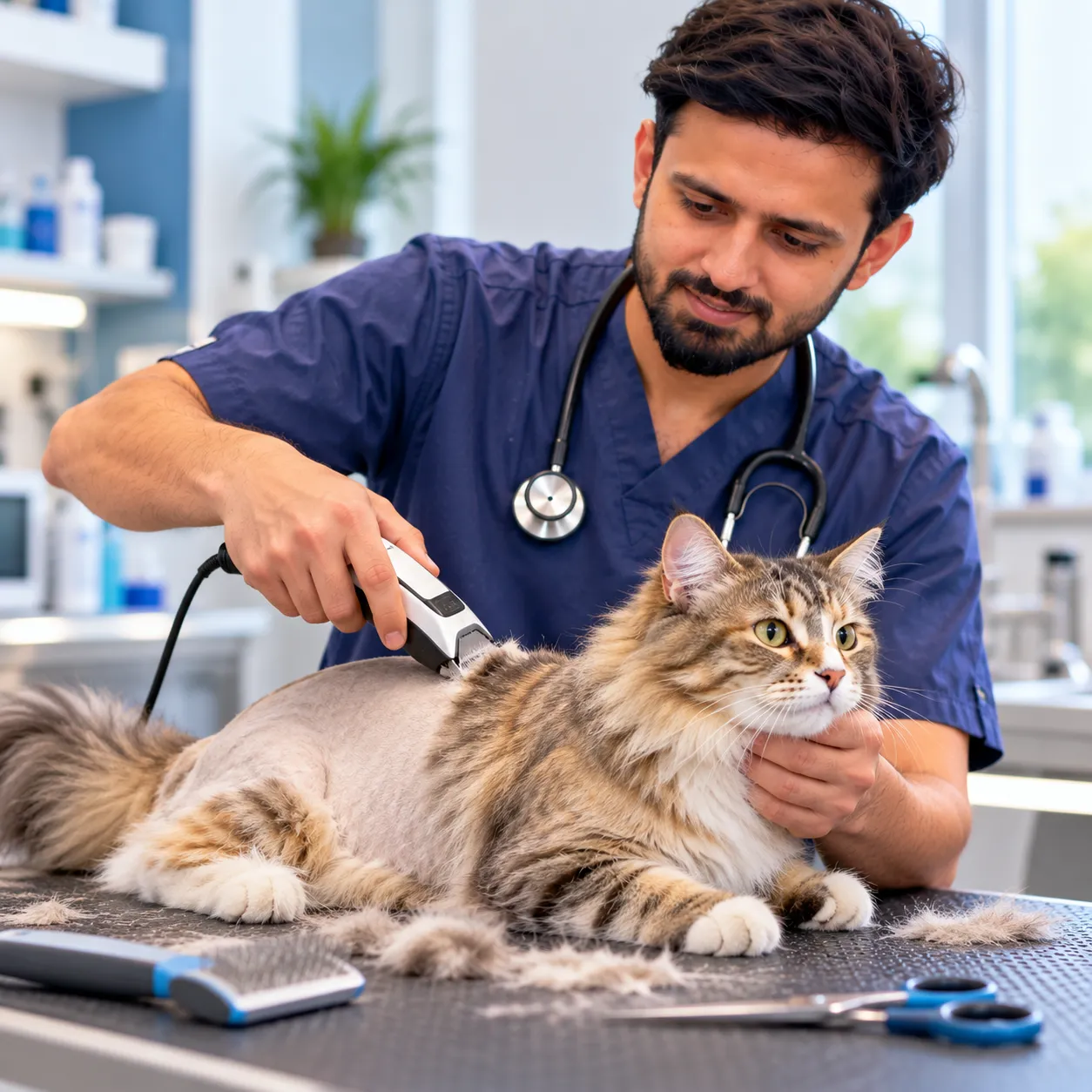 Cat Hair Trimming and Coat Grooming