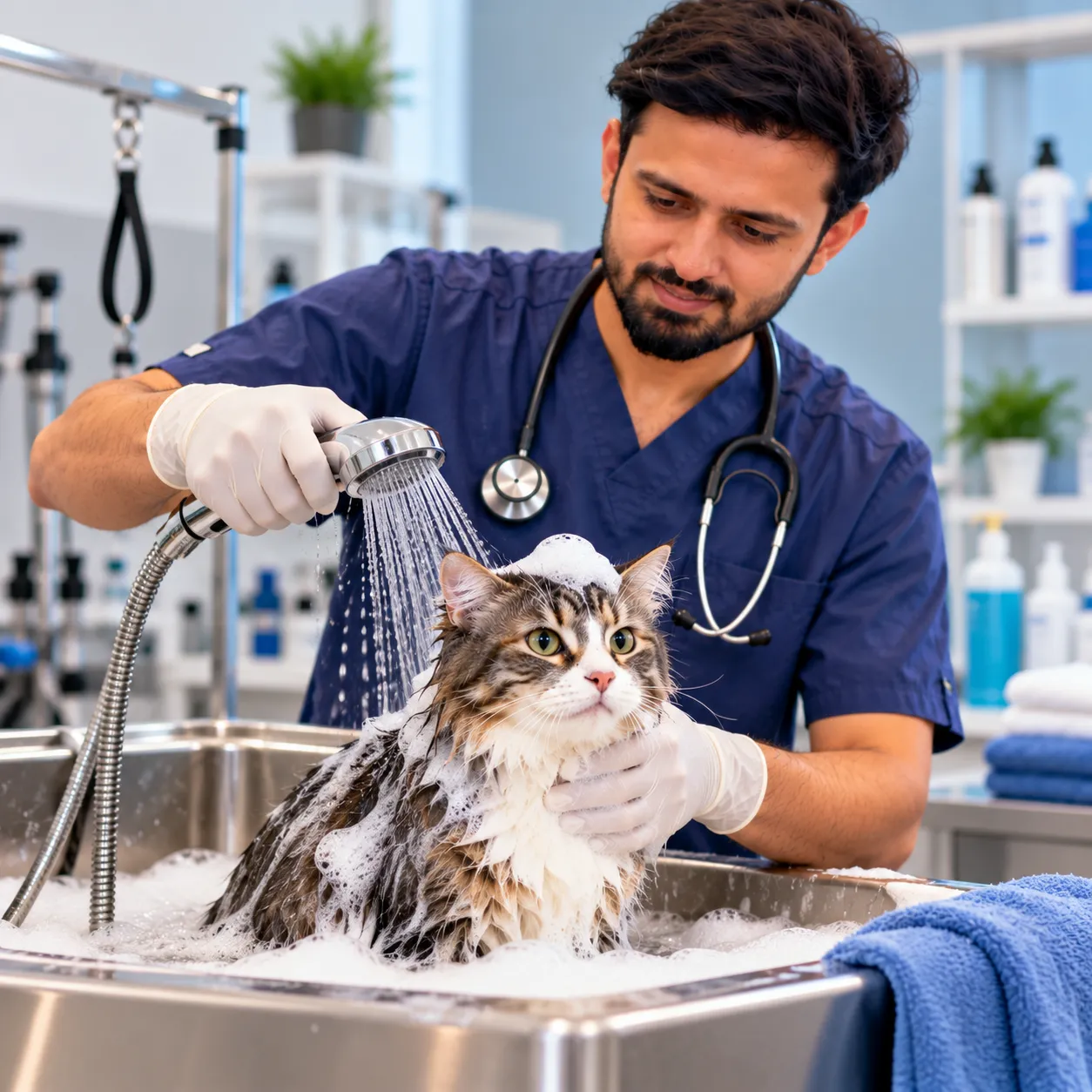 Complete Cat Bathing, Brushing and Grooming Service